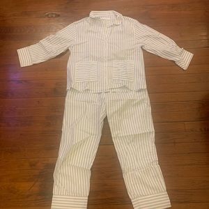 LAKE Striped Pajama Set (light blue)